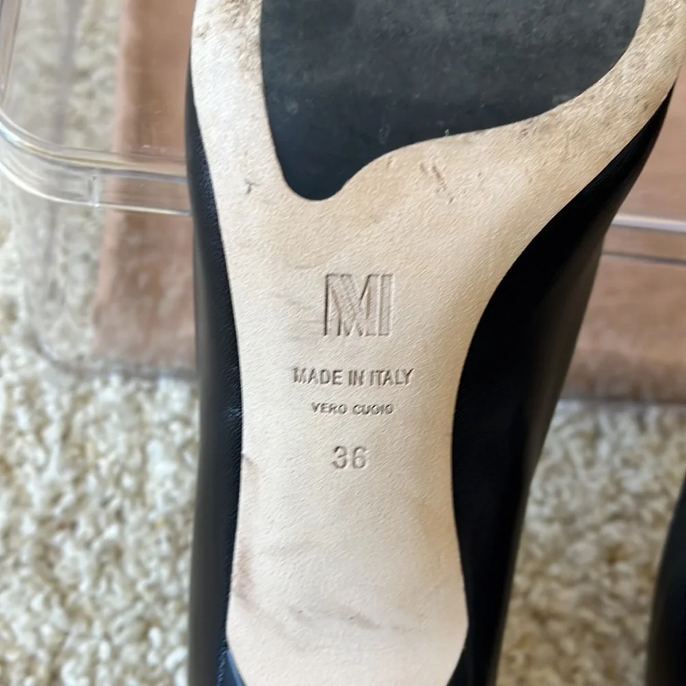 M.M. LaFleur Ginger Pump Napa Leather - Black - Size 36 - Picture 6 of 8